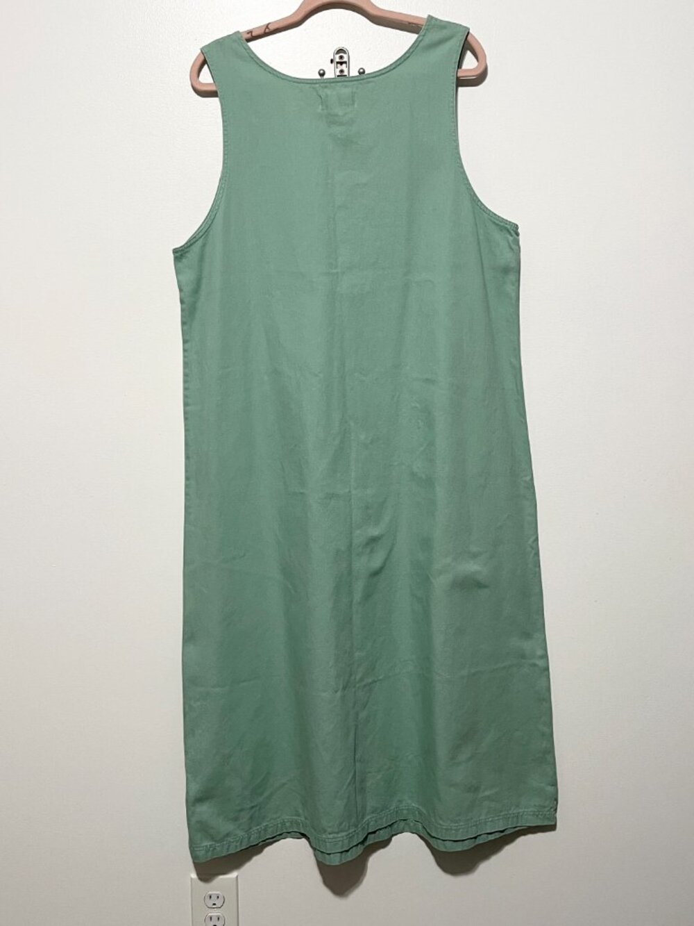 Womens Embroidered Maxi Jumper Dress XXL Cotton Cottagecore Garden Whimsical - Picture 3 of 9